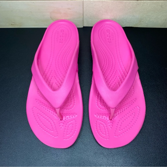 Crocs Kadee 2 Sandals Pink Women's Size 7 Shoes Waterproof Flip Flops - Picture 7 of 11